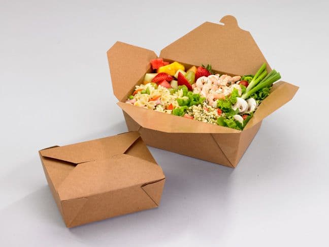 Kraft Card Takeaway Food Boxes - Multiple Sizes