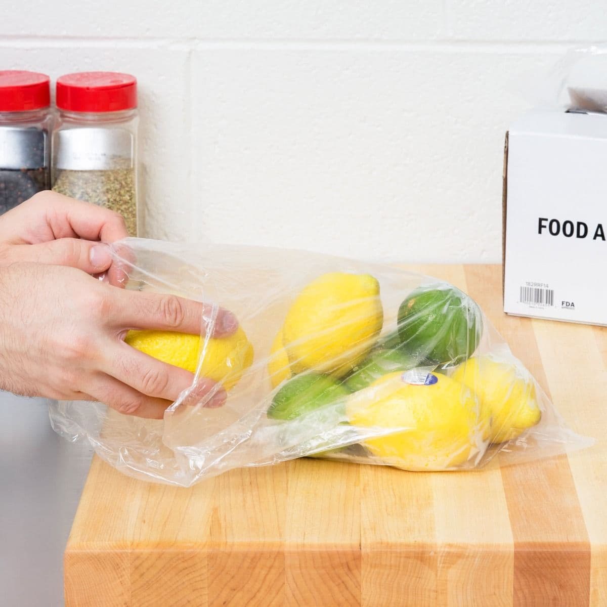 250 x Clear Polythene Food Produce Bag on Roll