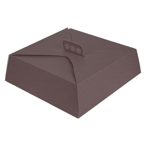 'Signature' Dark Chocolate Folding Bakery Box 
