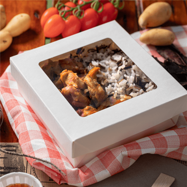 White Kray Food Boxes and Lids - Multiple Sizes
