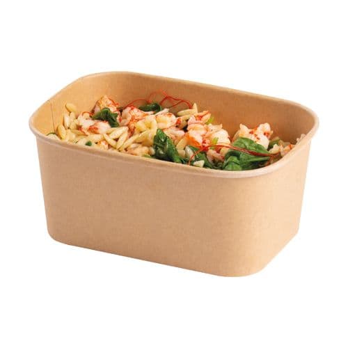300 x 1000ml Stagione Kraft Paperboard Food Trays
