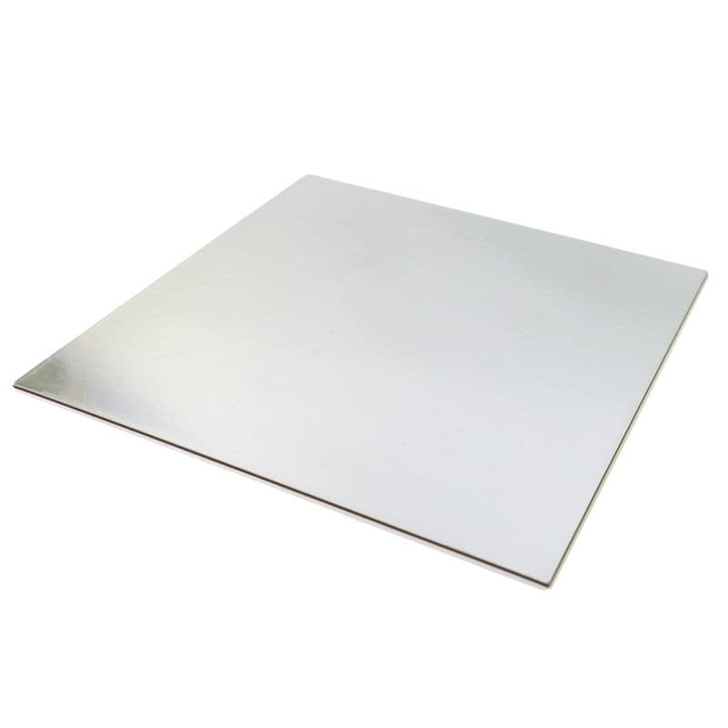 25 x Silver 8" Square Double Thick Cake Boards