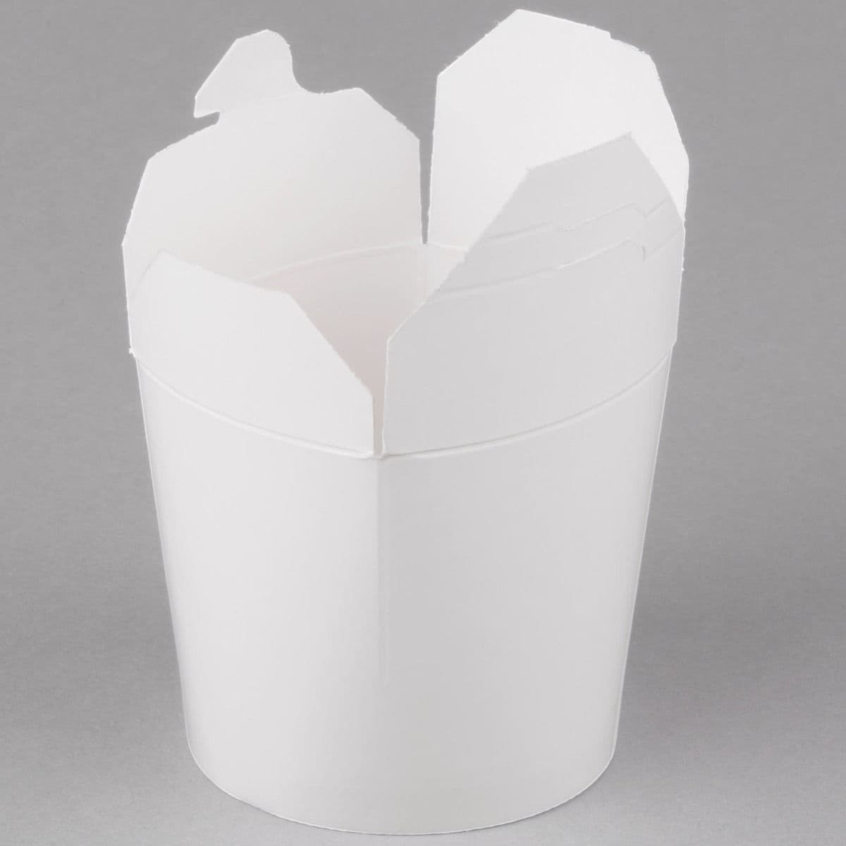 White Card Noodle Pails - Multiple Sizes