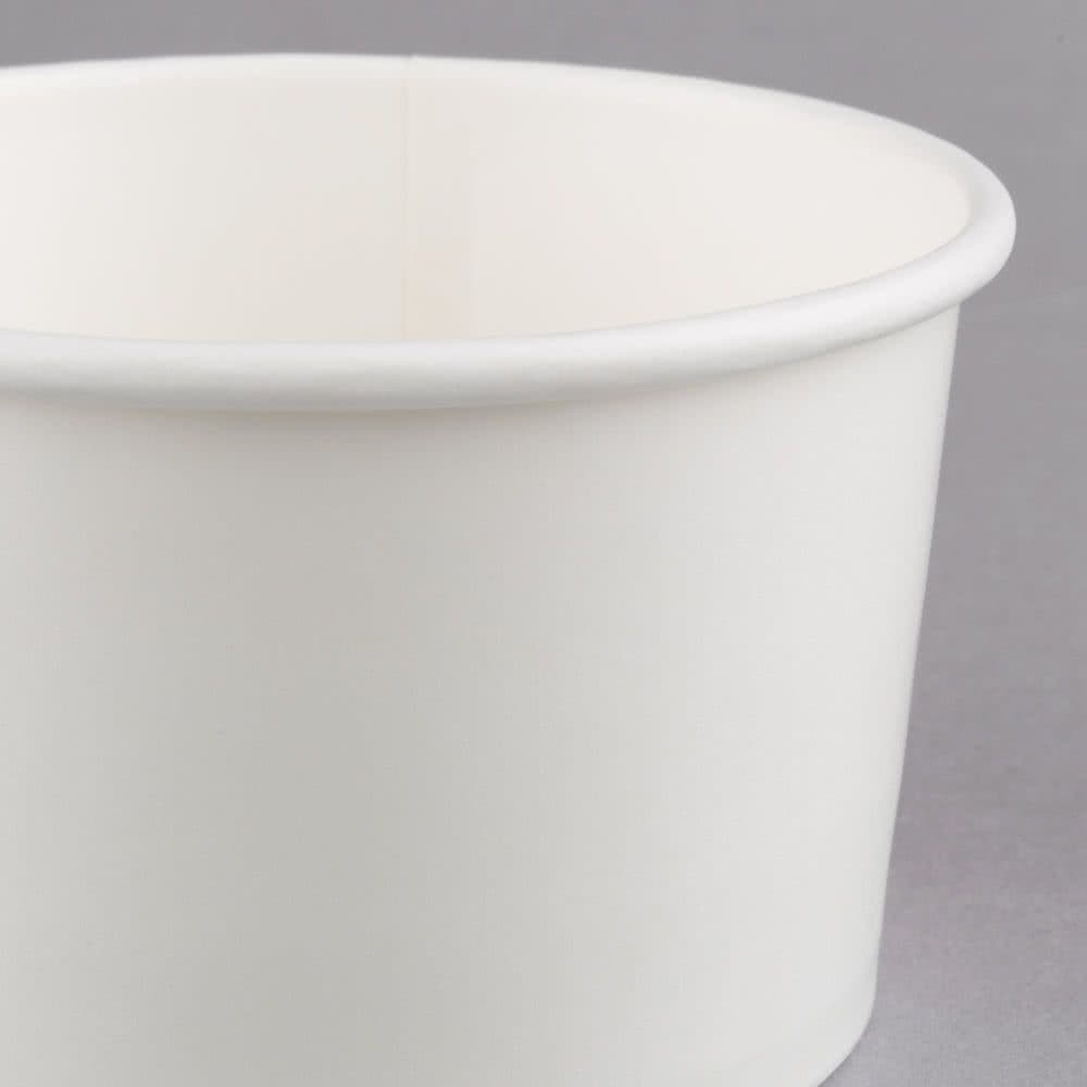 Heavy Duty White Paper Soup Tubs - Multiple Sizes (Pack of 500)