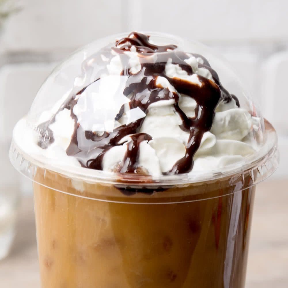 50 x PET Dome Lids for PET Smoothie Cups