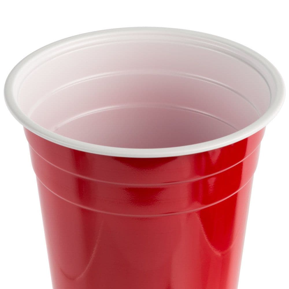 50 x 16oz American Style Red Plastic Party Cups