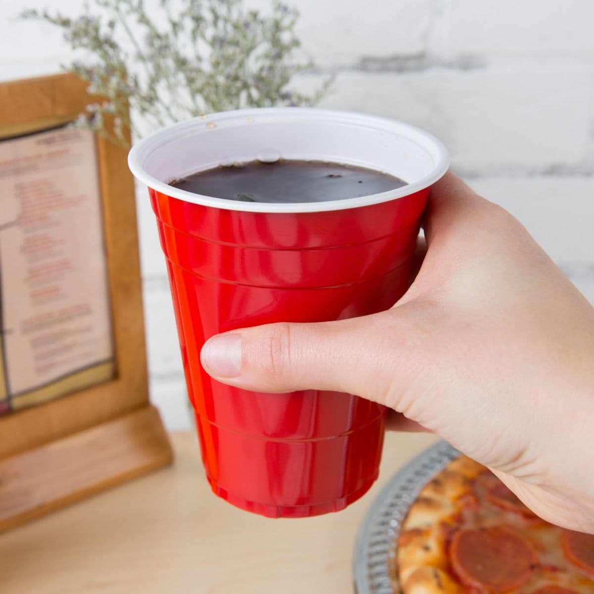 50 x 16oz American Style Red Plastic Party Cups