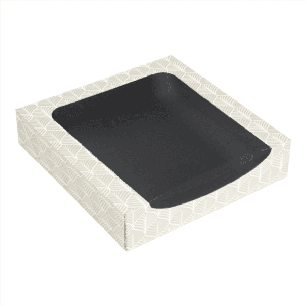 50 x Kintsu Printed Square Windowed Sushi Boxes-23cm x 23cm x 5cm