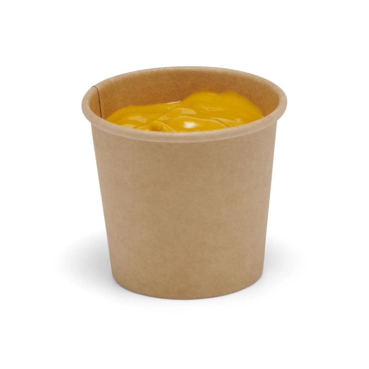 100 x Mini 1oz Kraft Card Dip Pots (Lids Available)