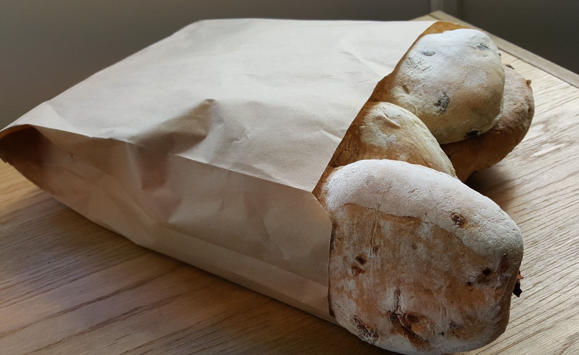 250 x Gusseted Kraft Paper Artisan Bread Bags