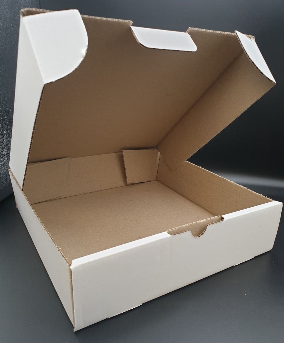 White Corrugated Cake Boxes