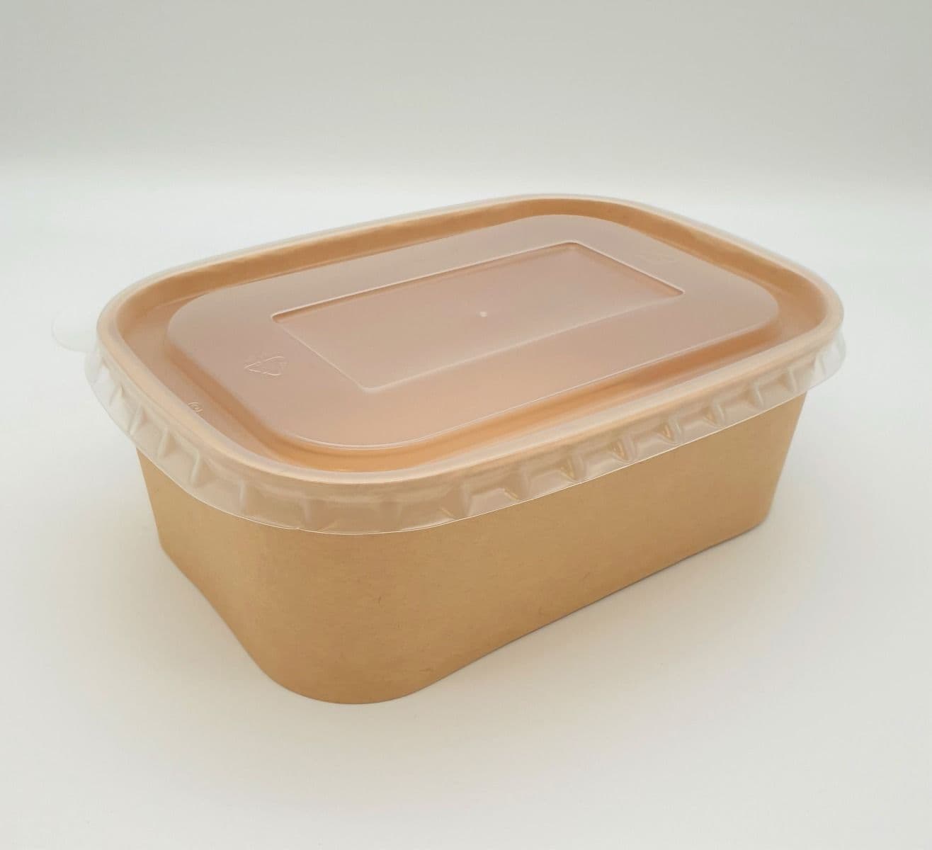 300 x PP Lid for Rectangular Kraft Card Food Bowl