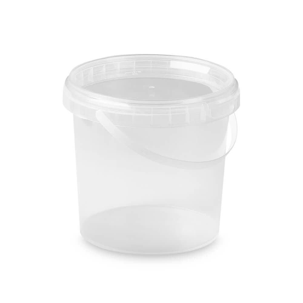 243 x 1200ml Round Tamper Evident Containers and Lids
