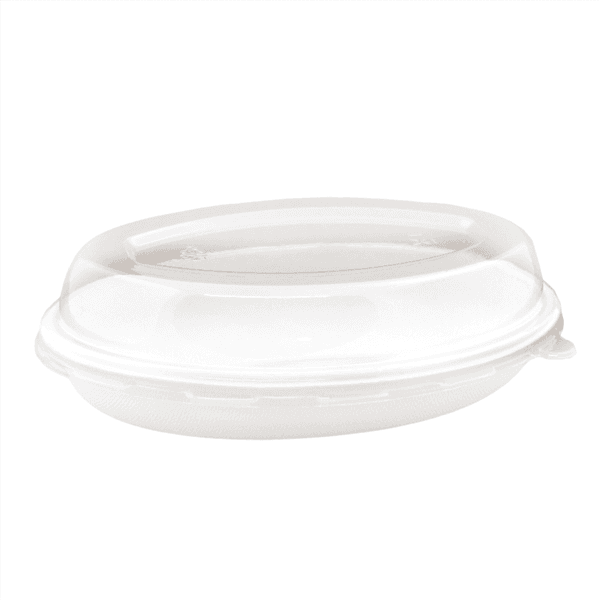 50 x Small Oval Bagasse Bowls (Lids Available)