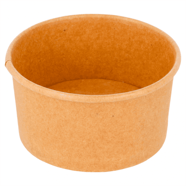 Kraft Brown Paper Ice Cream Tubs - Multiple Sizes