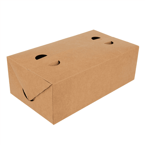 50 x Kraft Card Vented Takeaway Food Boxes