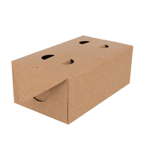 50 x Kraft Card Vented Takeaway Food Boxes