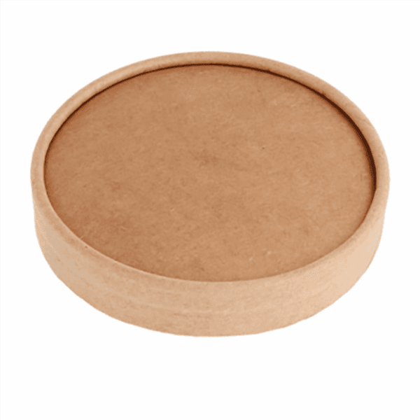 50 x Kraft Card Lids For 10oz Ice Cream Tubs