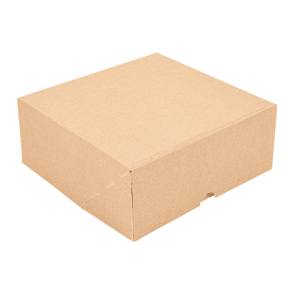 50 x Square Kraft Brown Cake Boxes
