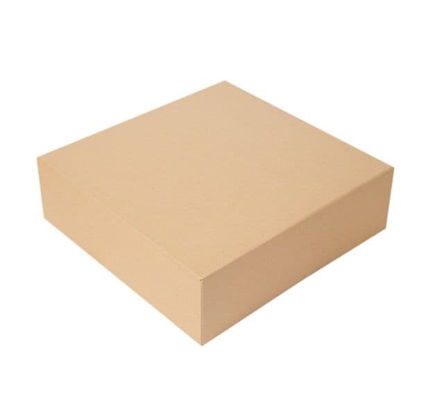 50 x Square 12.5 x 12.5 x 4" Kraft Brown Cake Boxes