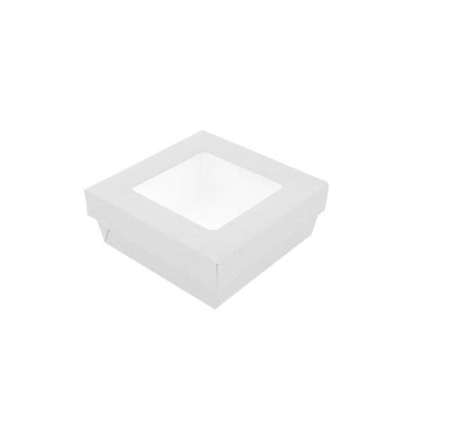 25 x Small White Kray Food Boxes and Lids