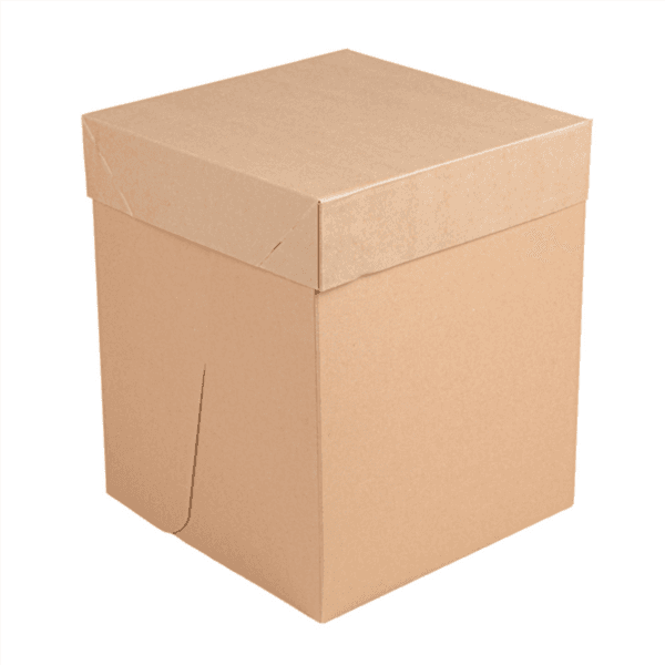 10 x Extra Tall Kraft Brown Cake Box - 10 x 10 x 12"