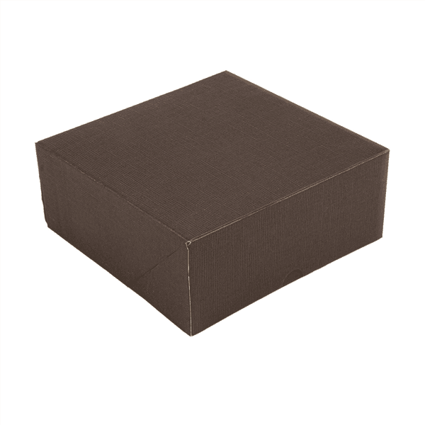 50 x Black 7 x 7 x 3" Cake Box Nano-Micro Flute