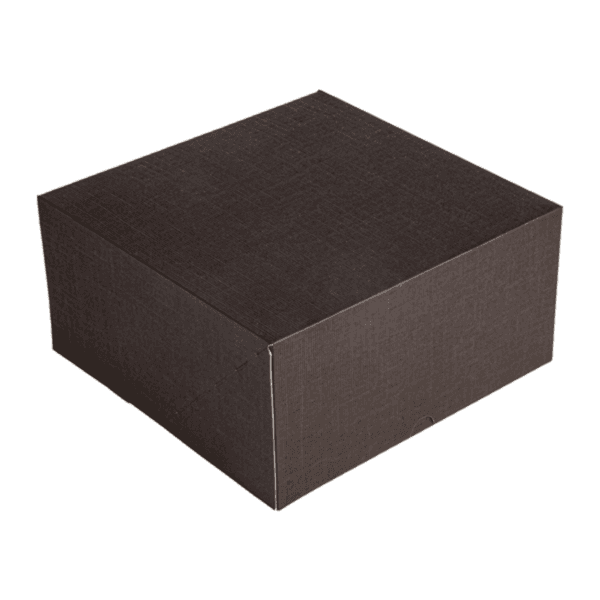 50 x Square Dark Chocolate Cake Boxes