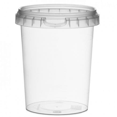 405 x 520ml Round Tamper Evident Containers and Lids