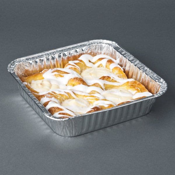 25 x 9" Square Foil Dishes And Lids