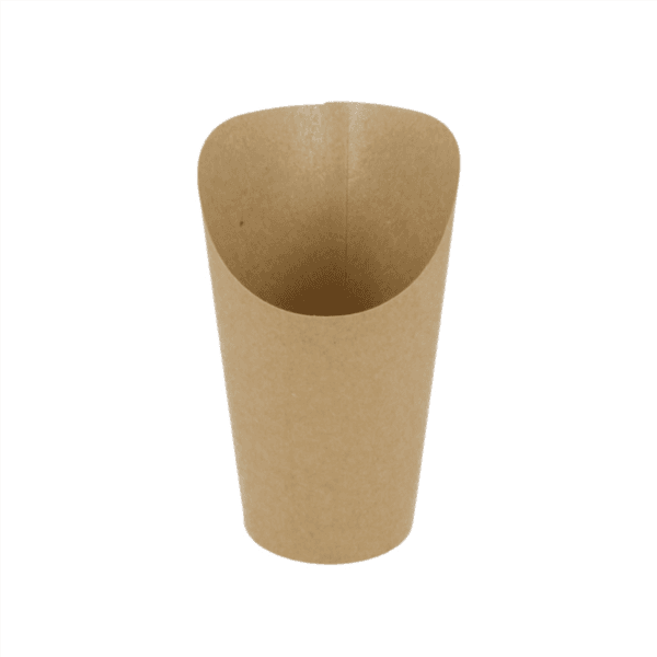 100 x Kraft Open Chip Cups 22oz/660ml