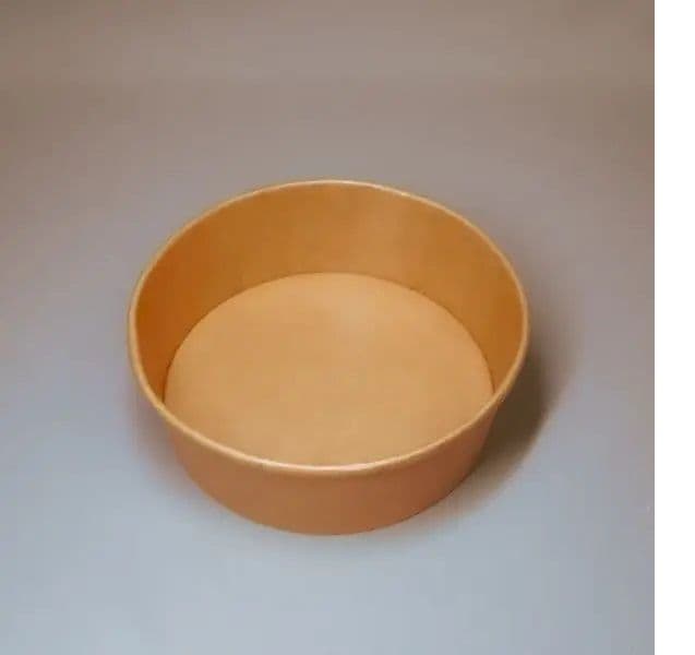 50 x 500ml Kraft Card Round Salad Bowls