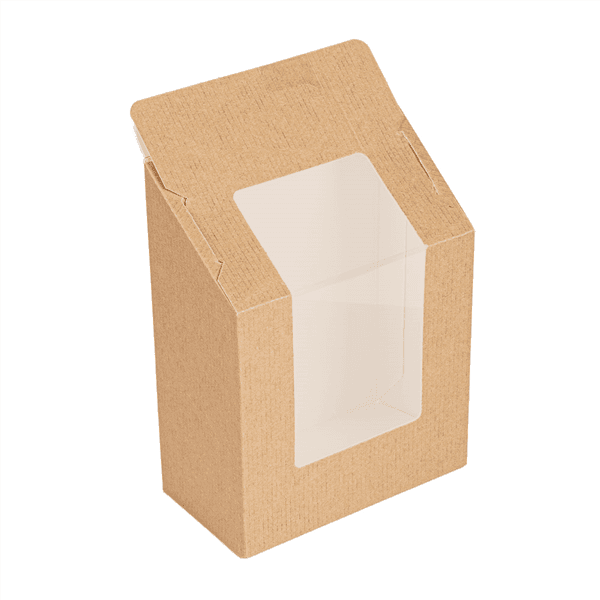 100 x Kraft Brown Tortilla Packs With Adhesive Self Seal Closure
