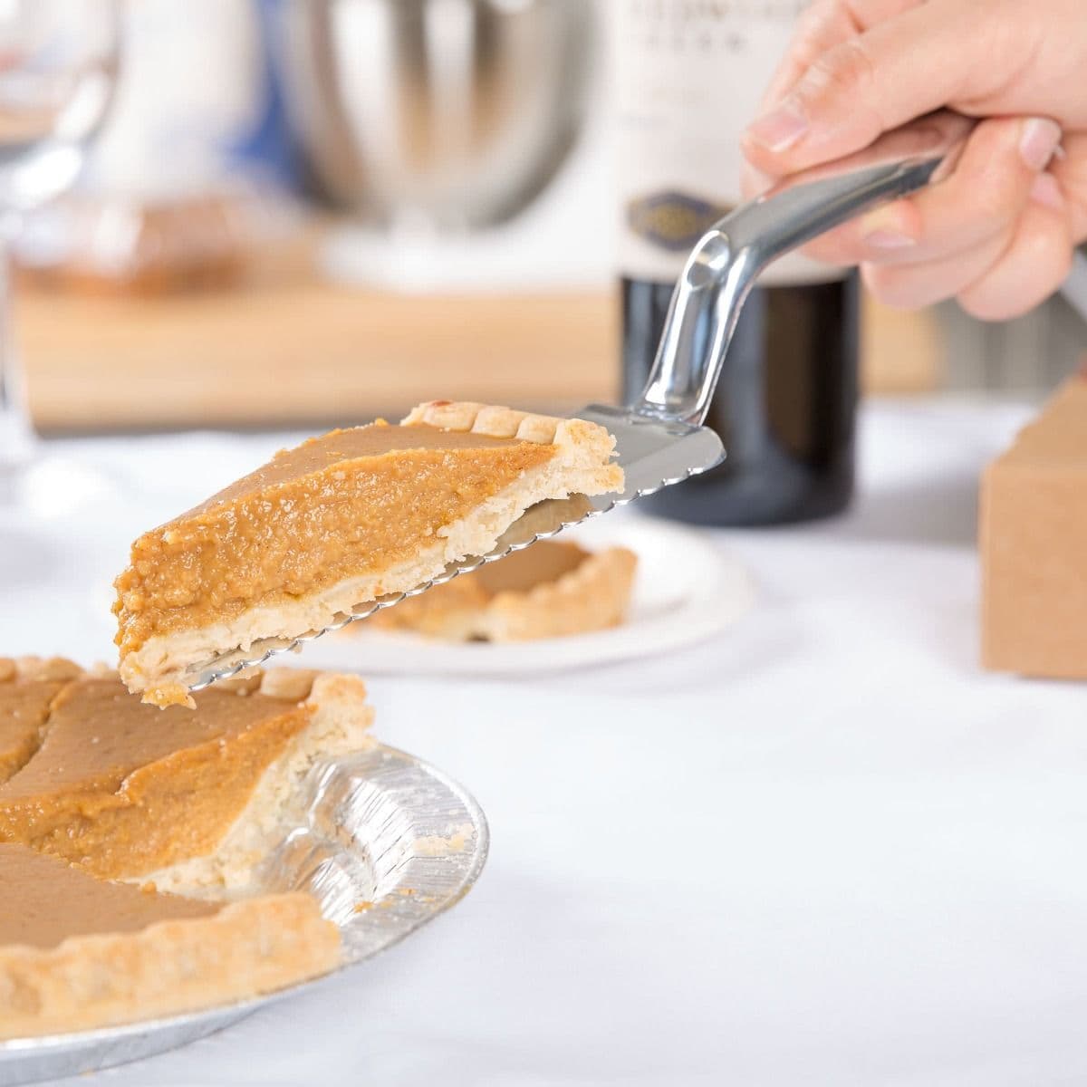 Large Reusable Silver Plastic Pie Cutter