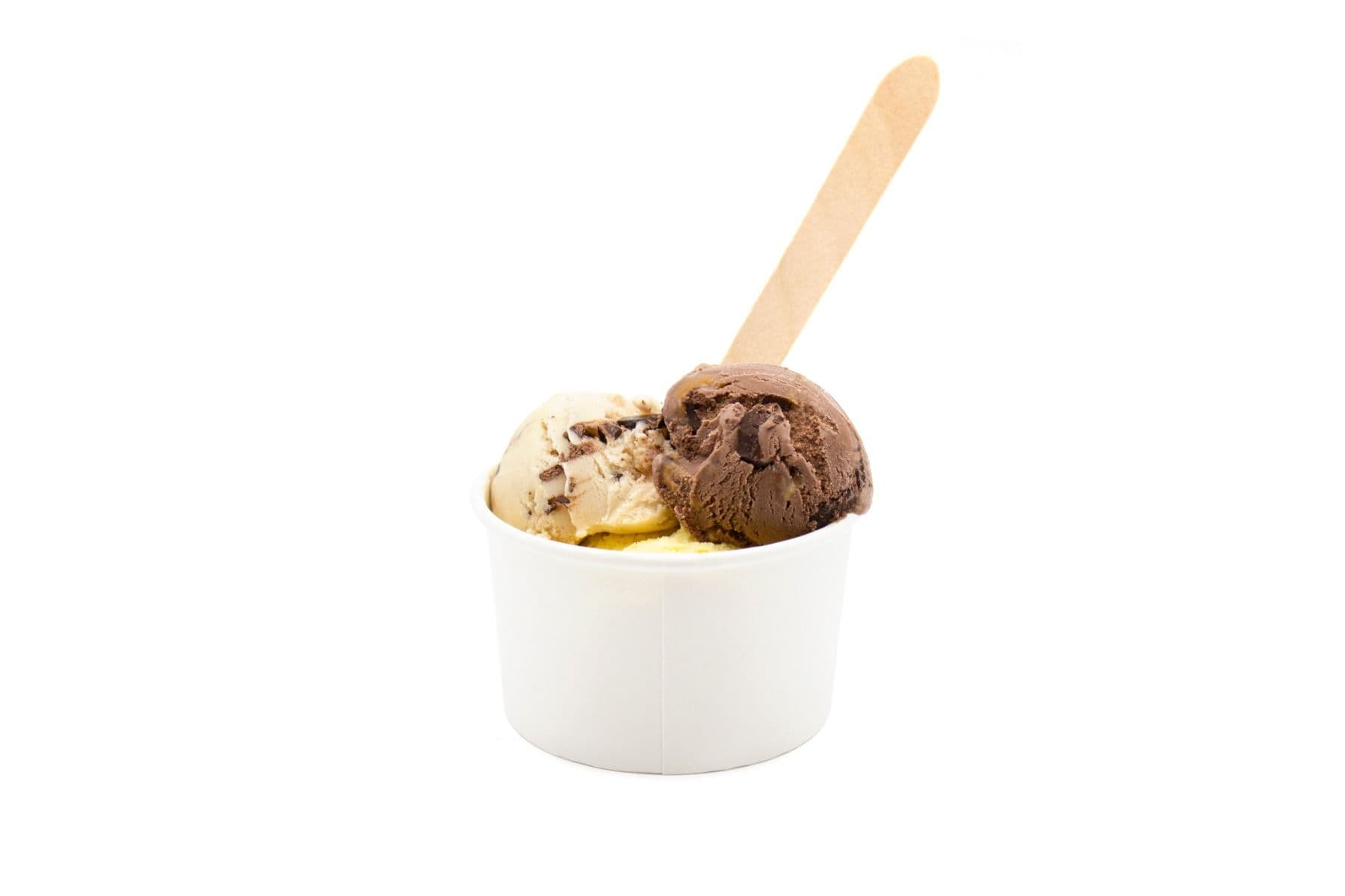 White Paper Ice Cream Tubs - Multiple Sizes
