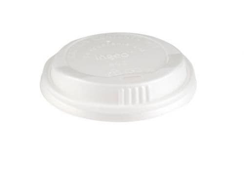 100 x Compostable CPLA Sip Lid for Hot Drinks Cup