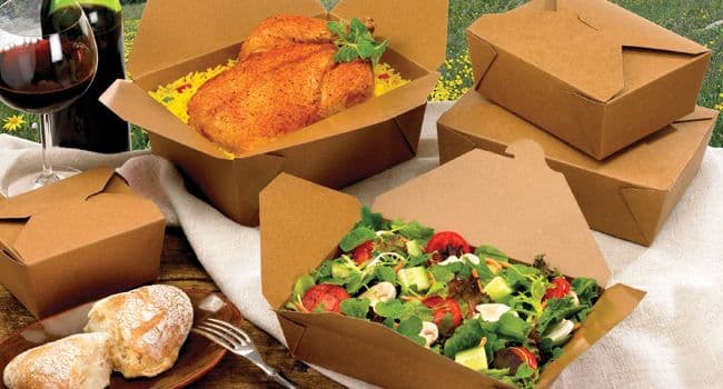 Kraft Card Takeaway Food Boxes - Multiple Sizes