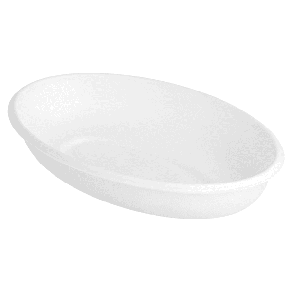50 x Small Oval Bagasse Bowls (Lids Available)