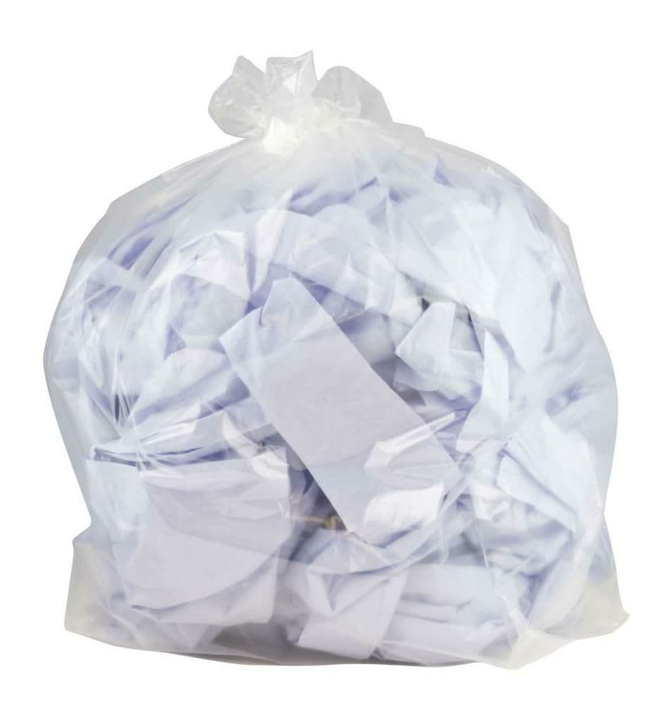200 x Clear Plastic Refuse Bags