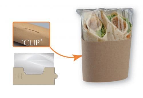 Colpac Tortilla Wrap Clasp Clip Packs - Multiple Sizes (Pack of 500 )