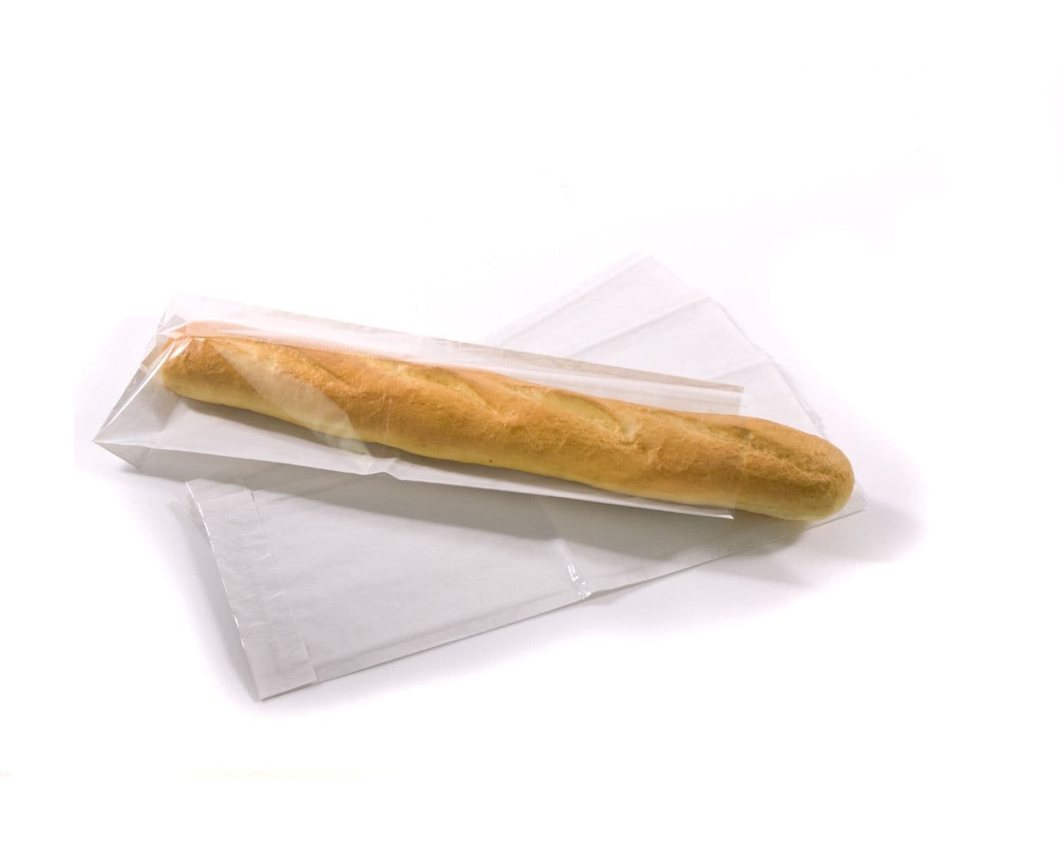 1000 x White Sulphite Film Fronted Baguette Bags