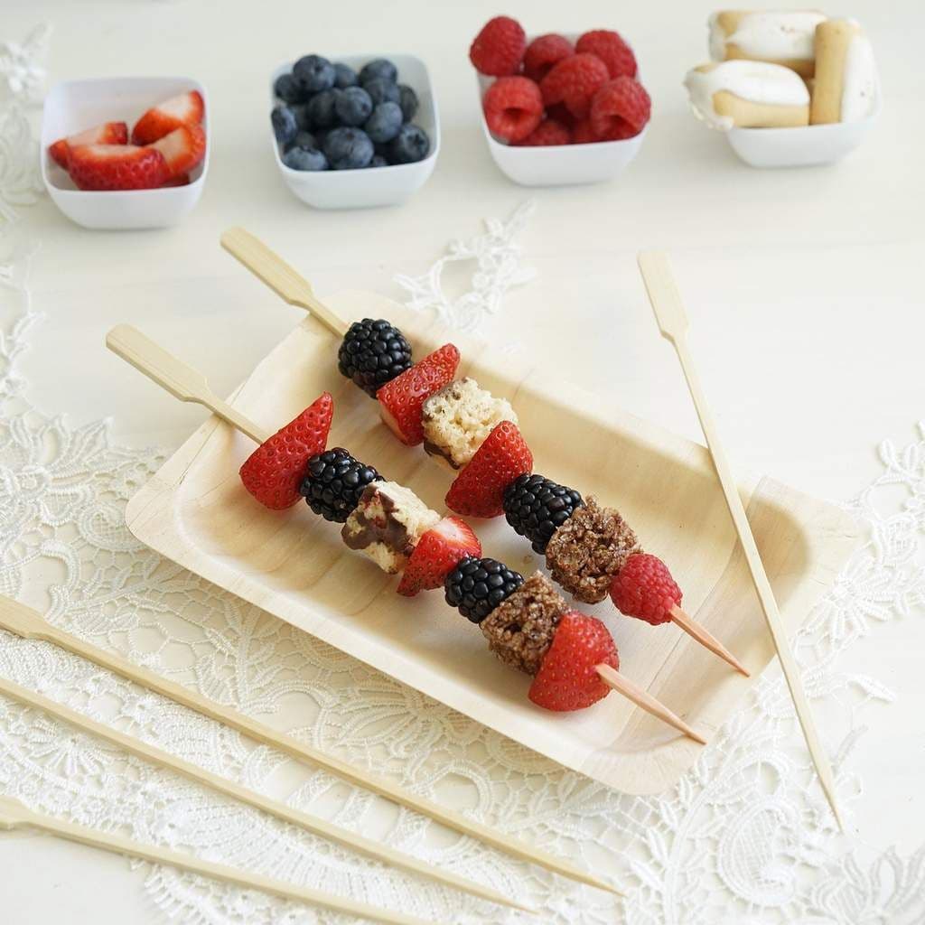Wooden Bamboo Paddle Skewers