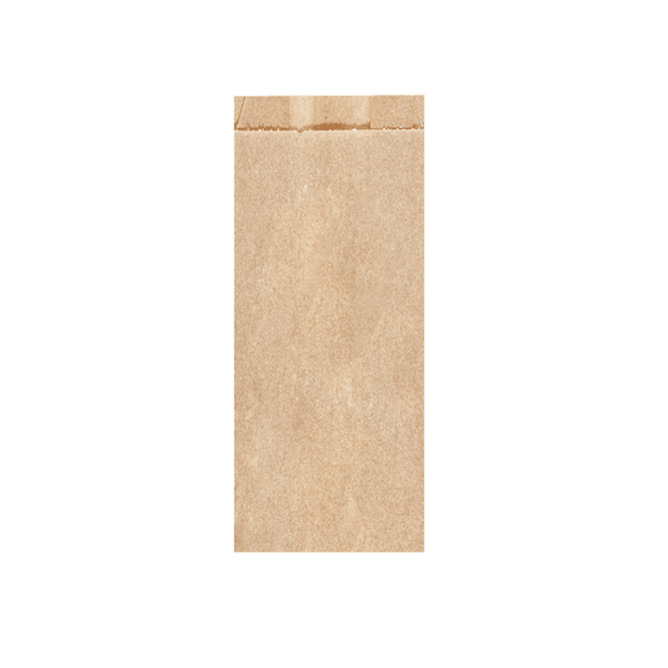 500 x Kraft Brown Greaseproof Parchment Paper Bags - 12+4x26cm