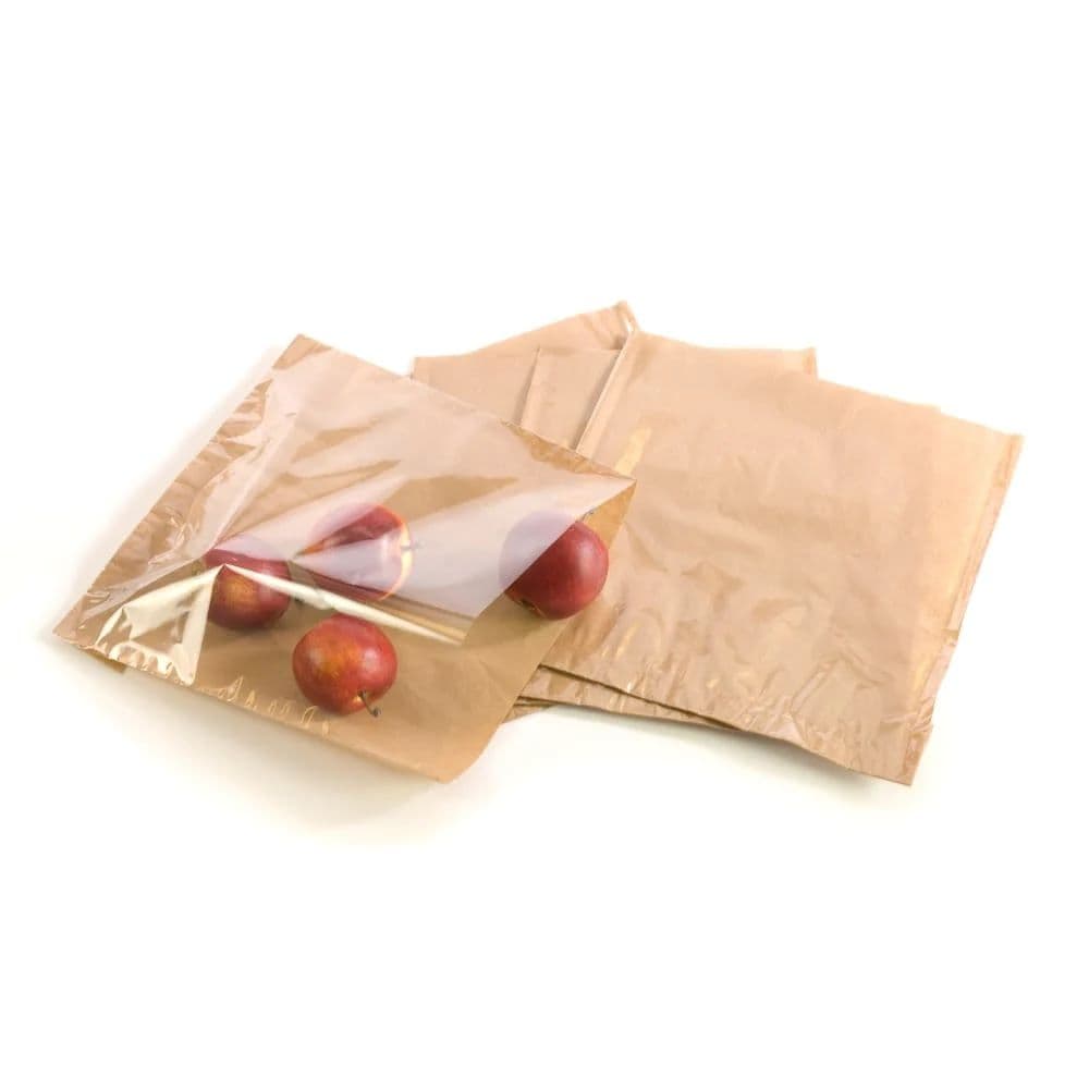 Kraft Brown Film Fronted Bags (Pack of 1000)