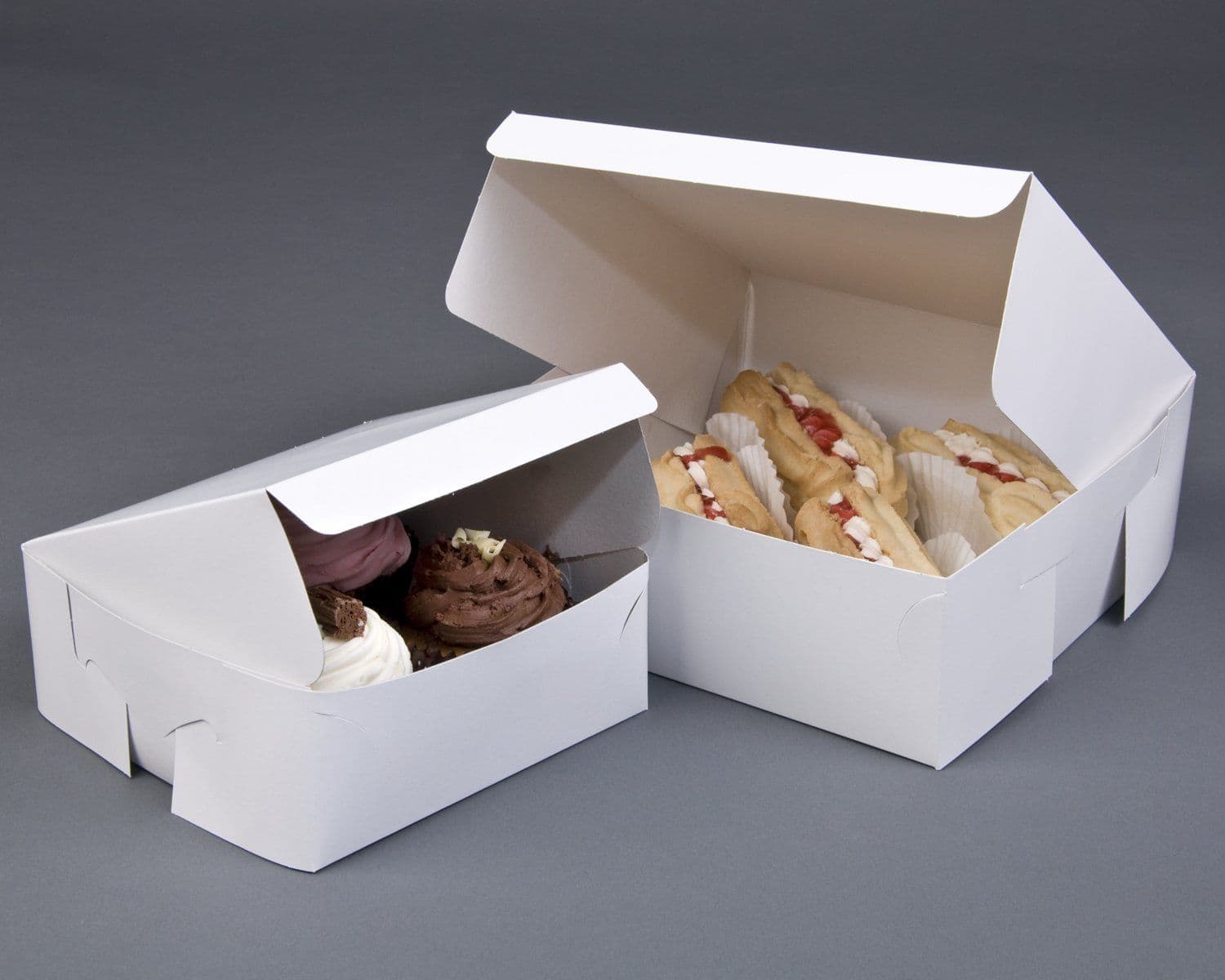 Folding Card Cake Boxes - Multiple Sizes (Pack of 250)