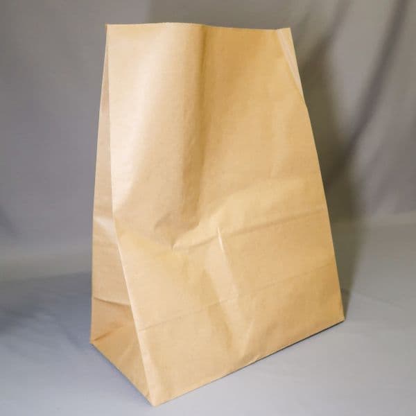 100 x Large Brown Kraft SOS Paper Grab Bag