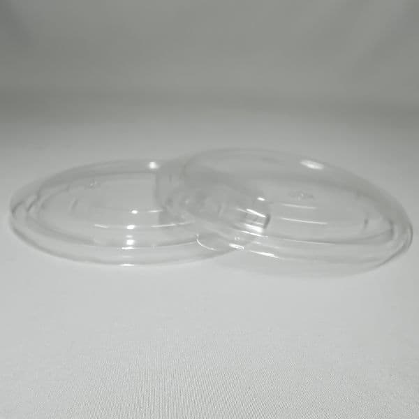 300 x PET Clear Plastic Lids for Kraft Card Salad Bowls