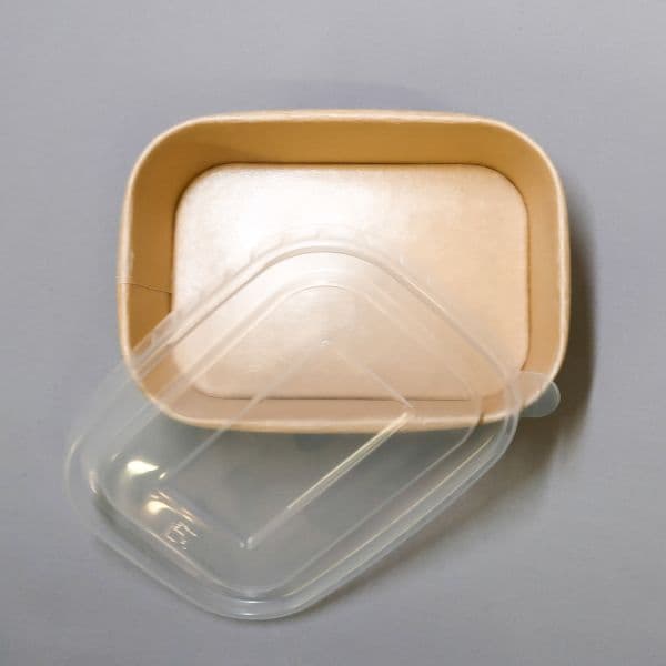 300 x Rectangular 750ml Kraft Card Food Bowl