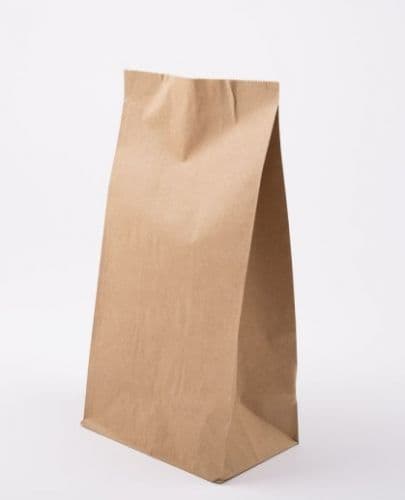 100 x Medium Brown Kraft SOS Grab Bag