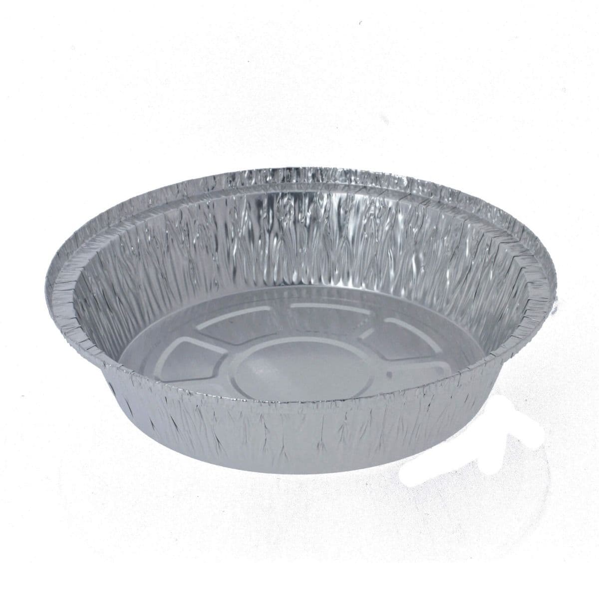 7" Round No12 Foil Takeaway Food Containers & Lids